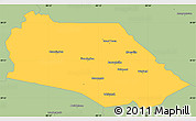Savanna Style Simple Map of Marion County