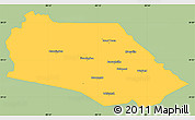 Savanna Style Simple Map of Marion County, single color outside