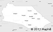 Silver Style Simple Map of Marion County