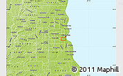 Physical Map of ZIP code 53204