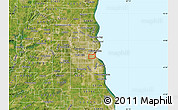 Satellite Map of ZIP code 53204