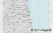 Silver Style Map of ZIP code 53204