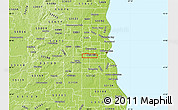 Physical Map of ZIP code 53214