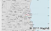 Silver Style Map of ZIP code 53216