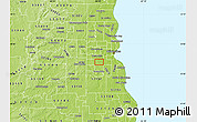 Physical Map of ZIP code 53219