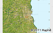 Satellite Map of ZIP code 53219