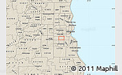 Shaded Relief Map of ZIP code 53219