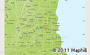 Physical Map of ZIP code 53222