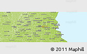 Physical Panoramic Map of ZIP code 53222