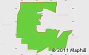 Political Simple Map of ZIP code 53719, cropped outside