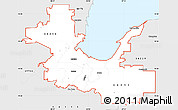 Silver Style Simple Map of ZIP codes starting with 543