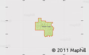 Physical Map of ZIP code 54484, cropped outside