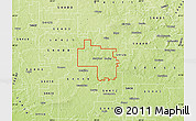 Physical Map of ZIP code 54484