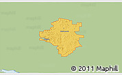Savanna Style 3D Map of ZIP code 54751, single color outside