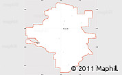 Classic Style Simple Map of ZIP code 54751, cropped outside