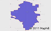 Political Simple Map of ZIP code 54751, cropped outside