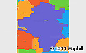 Political Simple Map of ZIP code 54751