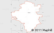 Silver Style Simple Map of ZIP code 54751