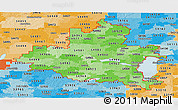 Political Shades Panoramic Map of ZIP codes starting with 549