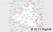 Silver Style Simple Map of ZIP codes starting with 549