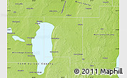 Physical Map of Calumet County