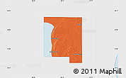 Political Map of Calumet County, single color outside