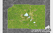 Satellite Map of Dane County, desaturated