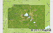 Satellite Map of Dane County, physical outside
