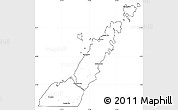Blank Simple Map of Door County, cropped outside