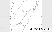 Blank Simple Map of Door County, no labels