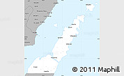 Gray Simple Map of Door County