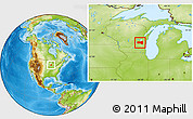 Physical Location Map of Fond du Lac County