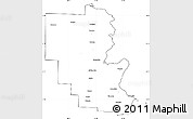 Blank Simple Map of Marinette County, cropped outside