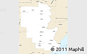 Classic Style Simple Map of Marinette County