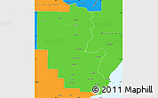 Political Simple Map of Marinette County
