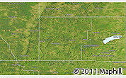 Satellite 3D Map of Marquette County