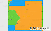 Political Simple Map of Polk County