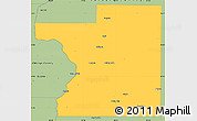 Savanna Style Simple Map of Polk County