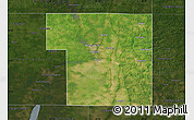Satellite Map of Portage County, darken