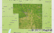 Satellite Map of Portage County, physical outside