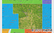 Satellite Map of Portage County, political outside