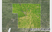 Satellite Map of Portage County, semi-desaturated