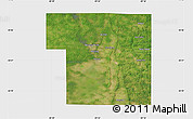 Satellite Map of Portage County, single color outside