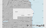 Gray Map of Racine County