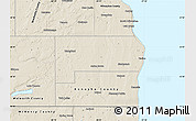 Shaded Relief Map of Racine County