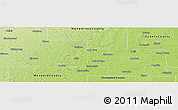 Physical Panoramic Map of Shawano County