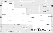 Silver Style Simple Map of Shawano County