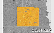Political Map of Waukesha County, desaturated