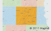 Political Map of Waukesha County, lighten