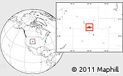 Blank Location Map of ZIP code 82070